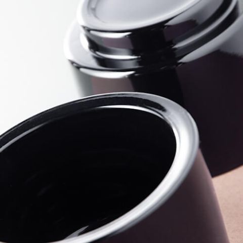 Candle Jar - Aurora Gloss Black 