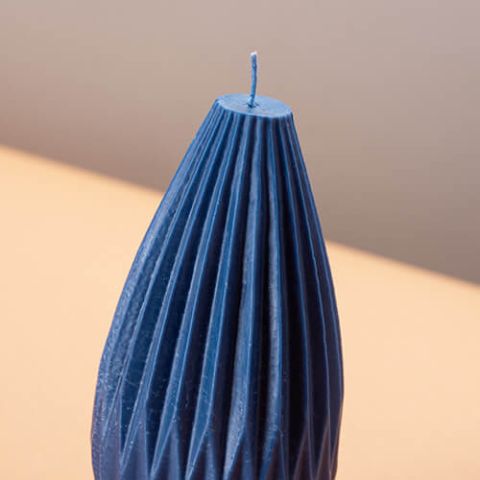 Silicone Mould - Pleated Teardrop Tall 8.5 x 16.5cm