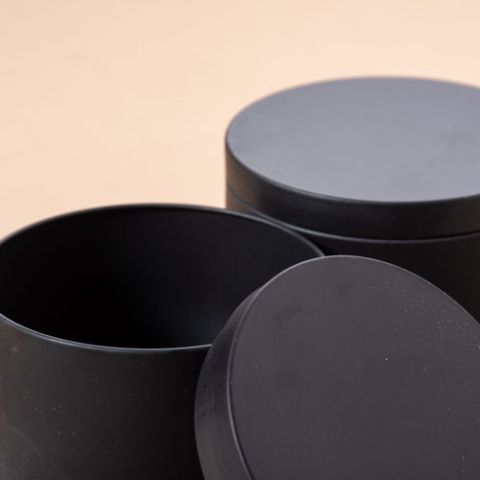 Metal Black Candle Tin – 230ml