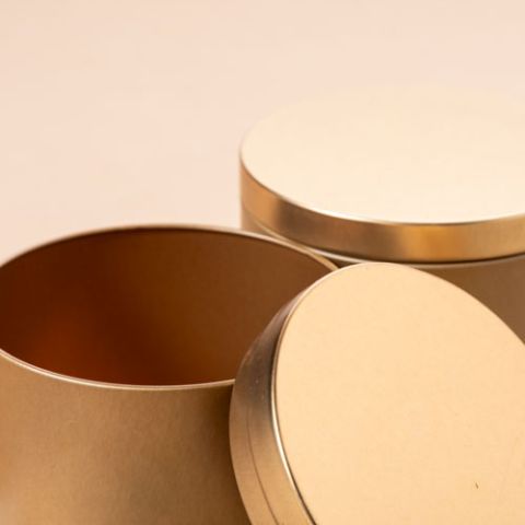 Gold Metal Candle Tin – 230ml