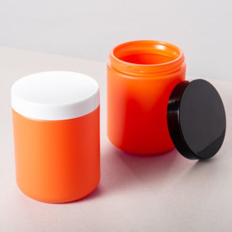 Candle Jar Ocher Bright Orange
