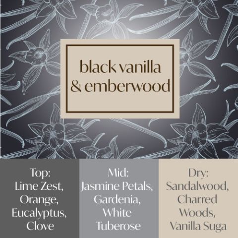 Frais Fragrance Oil - Black Vanilla & Emberwood 