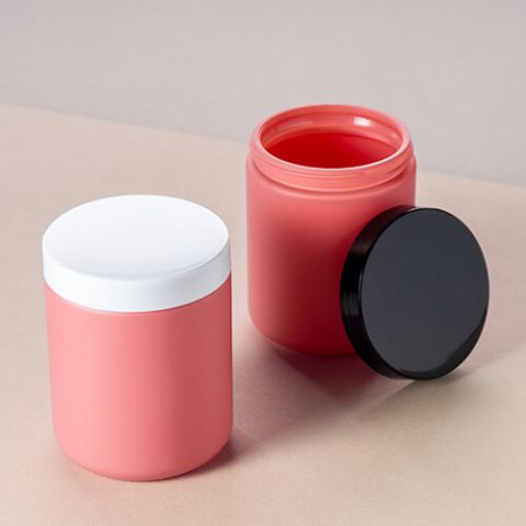 Candle Jar Ocher Matt Pink 