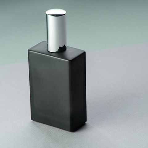 Rectangle Perfume Bottle - Frosted Black 