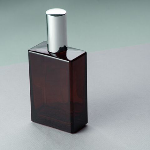 Rectangle Perfume Bottle - Amber 