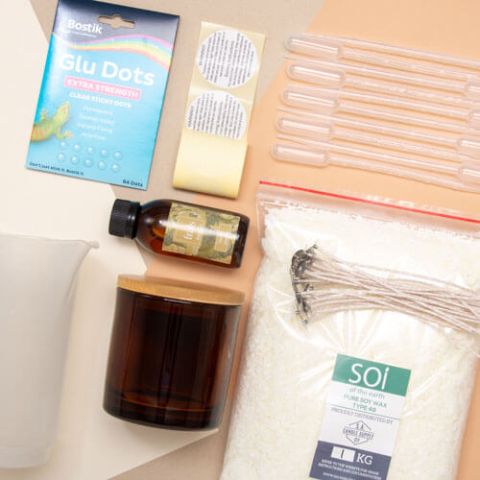 Soy Wax Candle Making Kit - Luna Jar 