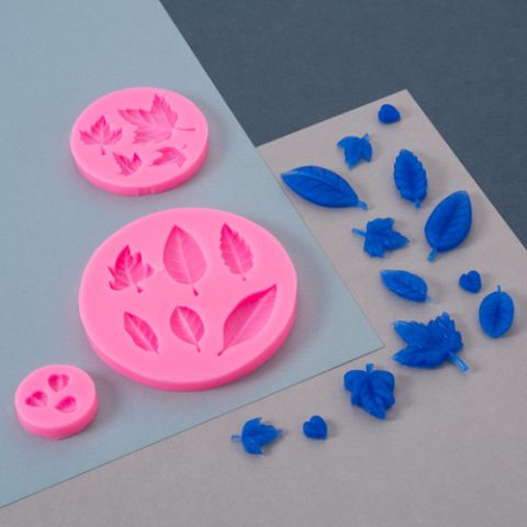 Themed Silicone Mould - Mini Leaf 3 Set 