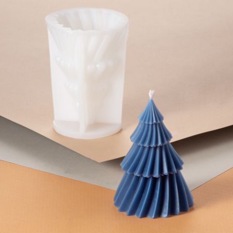 Silicone Mould - Striped Christmas Tree 