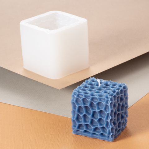 Silicone Mould - Textured Cube 