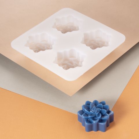 Silicone Mould - Succulent 4 Cavity Mould