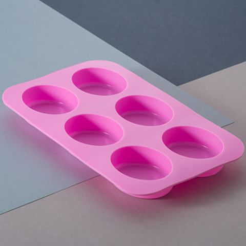 Soap Mould - Oval 6 Cavity