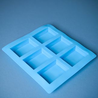 Soap Mould - Rectangle 6 Cavity