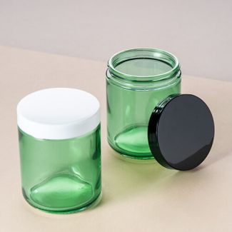 Candle Jar Ocher Emerald 