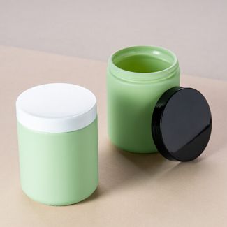 Candle Jar Ocher Matt Mint Green 