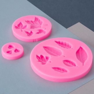 Themed Silicone Mould - Mini Leaf 3 Set 