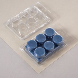 Clam Shell Moulds 6 Cavity Round- 10 Units