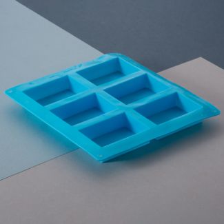 Soap Mould - Rectangle 6 Cavity